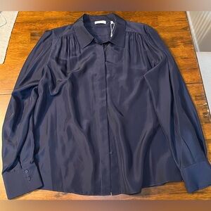 Rebecca Taylor 100% silk long sleeve button up